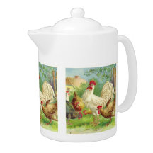 Vintage Rooster and Chickens