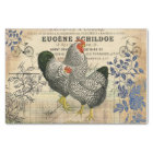 Vintage Rooster and Hen Ephemera Decoupage