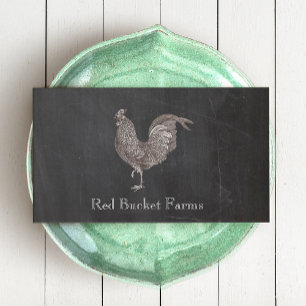 Vintage Rooster Farm Business Card