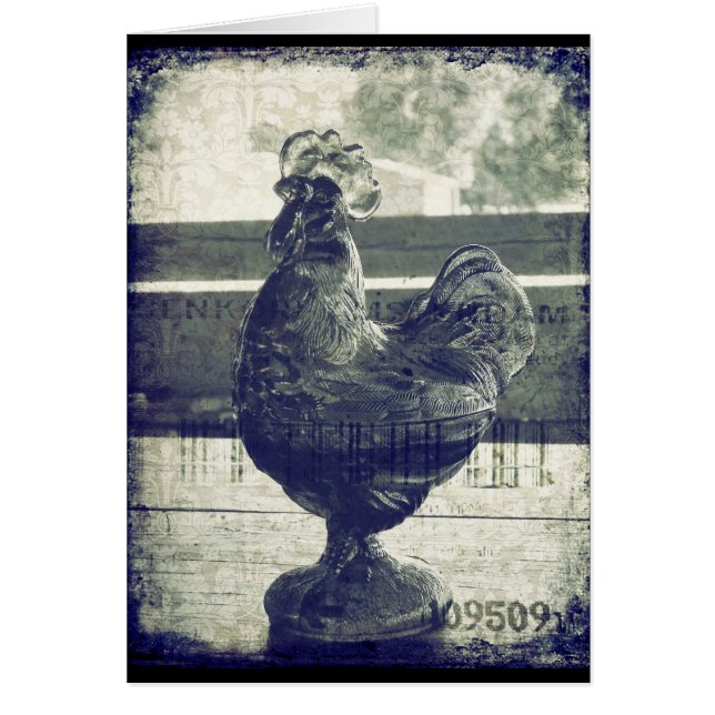 Vintage Rooster of Glass (Front)