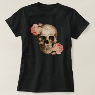 Vintage Rosa Skull Collage T-Shirt