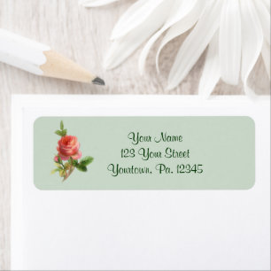 Vintage Rose Address Label