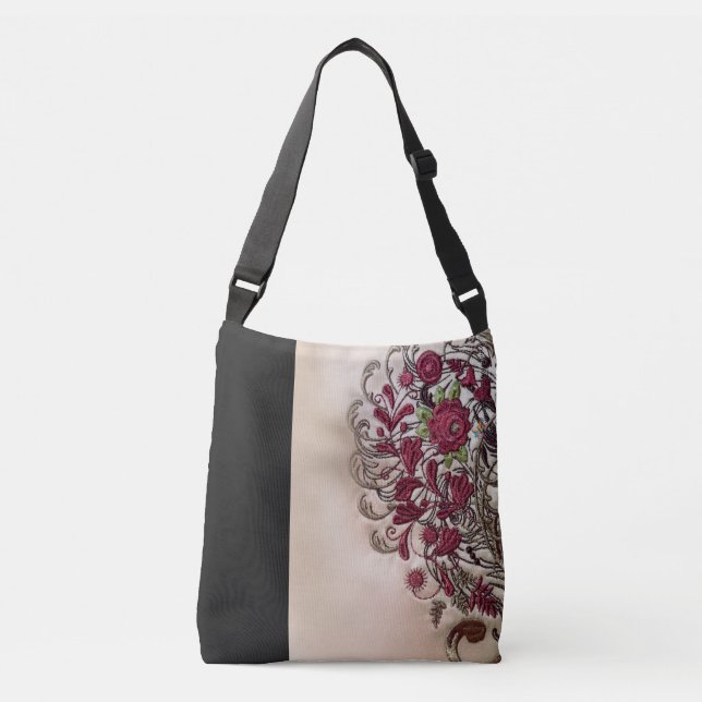 Vintage Rose Body Bag (Medium) (Front)
