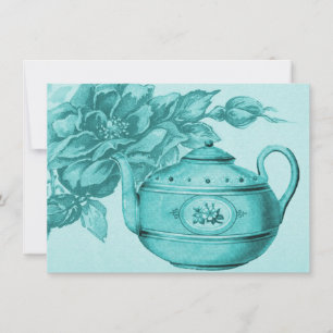 Vintage Rose Bridal Tea Invitation