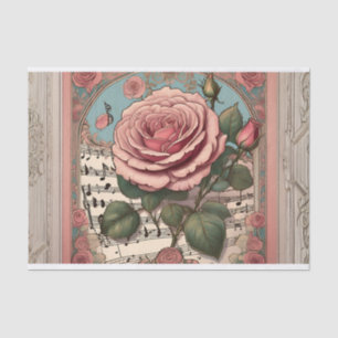 Vintage Rose Decoupage Tissue Paper