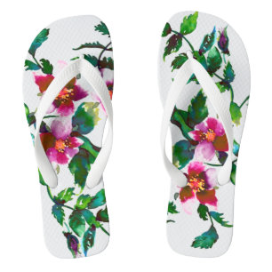 Vintage Rose Flip Flops