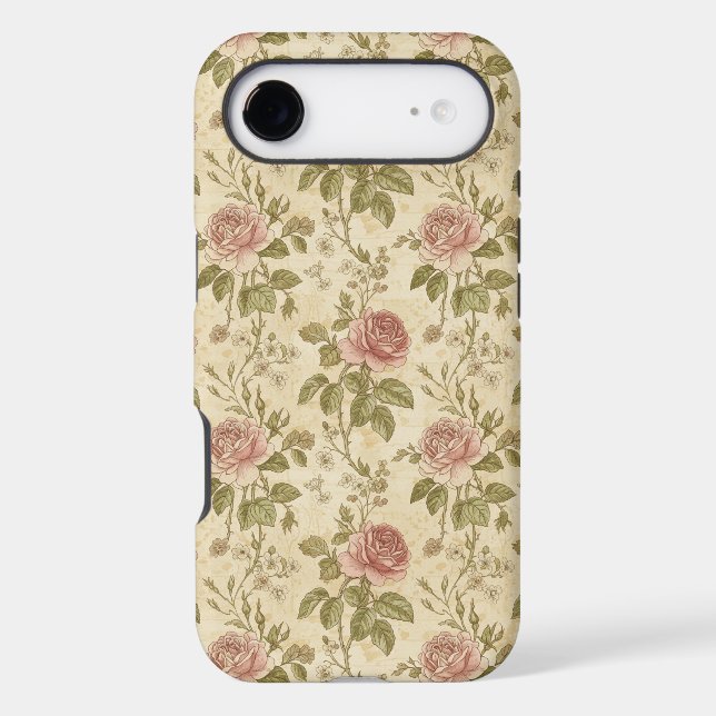 Vintage Rose Floral Pattern (Back)