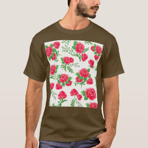 Vintage Rose Floral Shabby Boho Chic Bohemian Pat T-Shirt