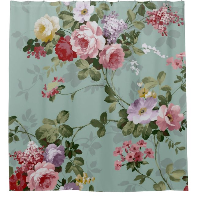 Vintage Rose Floral Wallpaper (Front)