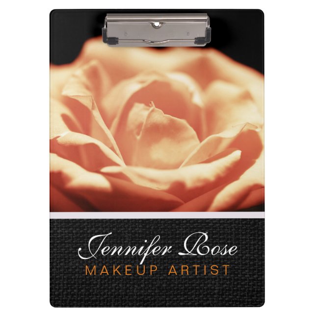 Vintage rose flower clipboard (Front)