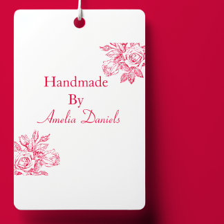 Vintage Rose Handmade by  Self-inking Stamp