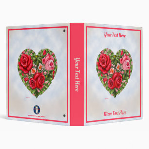 Vintage Rose Heart Binder