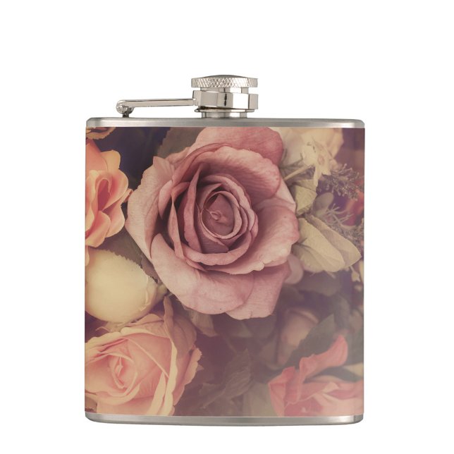 Vintage Rose Hip Flask (Mother's Day Vintage Rose Flask!)