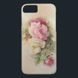Vintage Rose iPhone 7 Case<br><div class="desc">Beautiful vintage roses blooming on a soft neutral background.</div>