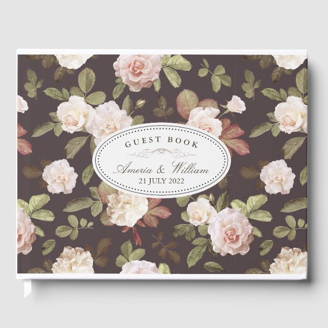 Vintage Rose Mariage Livre d'or (Recto)