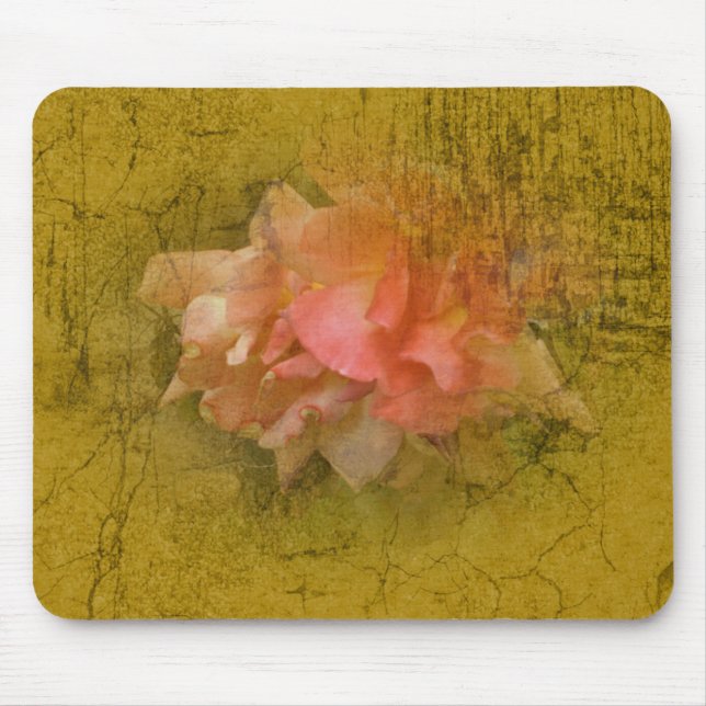 Vintage Rose Mouse Pad (Front)