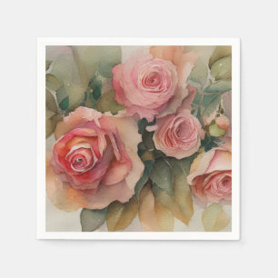Vintage Rose  Napkin