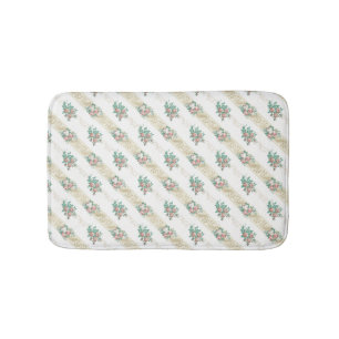 Vintage Rose Pattern - Bath Mat