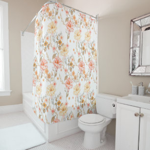 Vintage Rose Peach Pink Botanical Floral