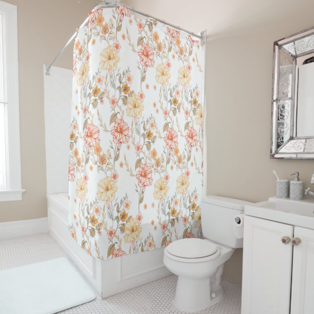Vintage Rose Peach Pink Botanical Floral (In Situ)
