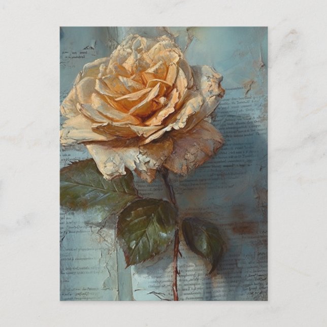 Vintage Rose Postcard (Front)
