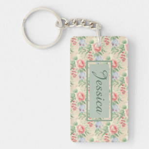 Vintage rose rose Motif personnalisé