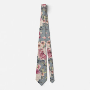 Vintage rose Roses Fleurs Cravate