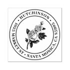 Vintage Rose | Round Family Name Return Address