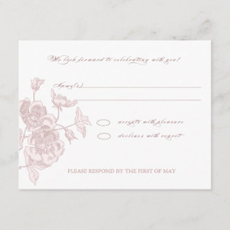 Vintage Rose RSVP