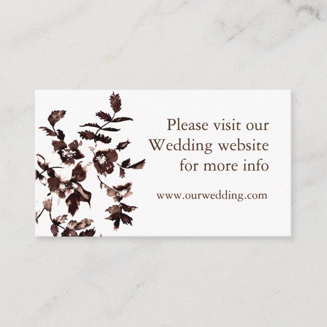 Vintage rose rustic wedding card (Front)