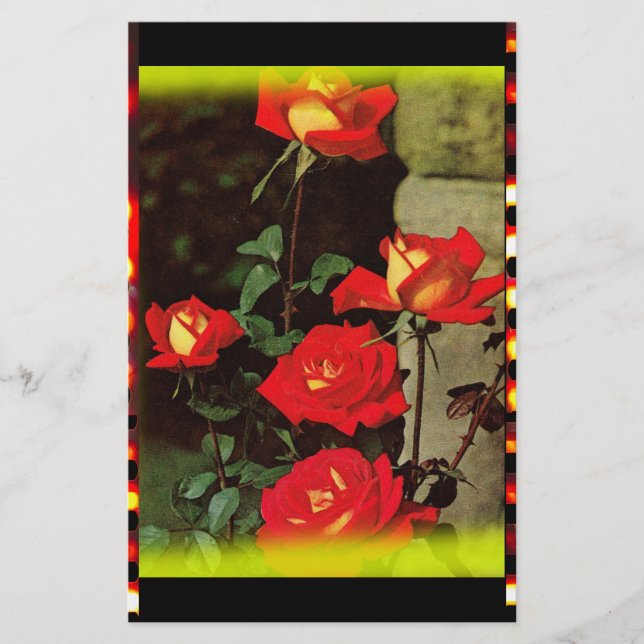 Vintage Rose Stationery (Front)