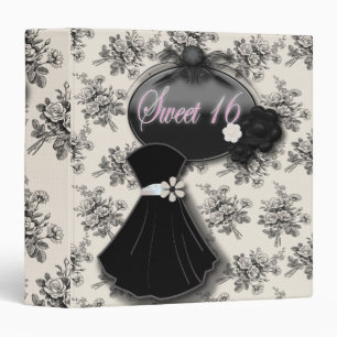 Vintage Rose Sweet 16 Birthday Binder