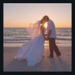 Vintage Rose Tinted Wedding 8"x8" Photo Print<br><div class="desc">A square 8"x8" photo enlargement print wall art. Add your own personalized text to create a personalized touch. If you have a landscape or portrait photo, you can either crop your image ahead of time or use the dynamic crop feature right here in the system. You can change the opacity...</div>