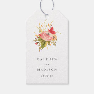 Vintage Rose   Wedding Gift Tags