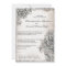 Vintage Rose Wedding Invitation