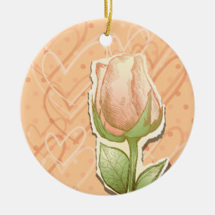 Vintage rosebud, ornament
