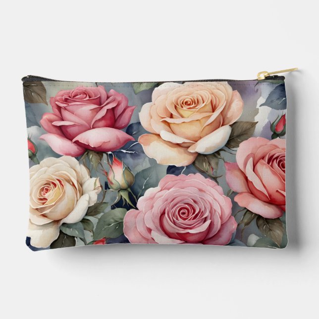 Vintage roses accessory pouch (Back)