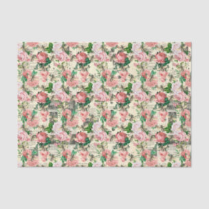 Vintage Roses and Bees Tissue Paper