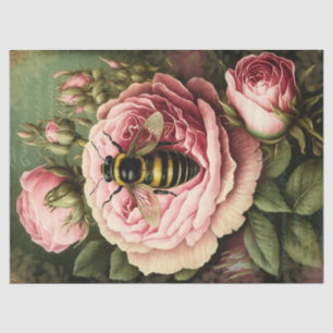 Vintage Roses and Queen Bee Decoupage Tissue Paper