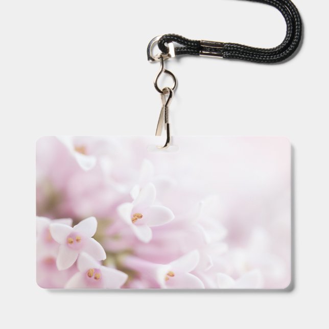 vintage roses badge (Front with Lanyard)
