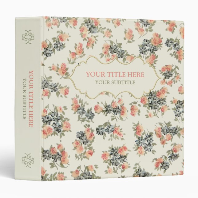 Vintage Roses binder (Front/Spine)