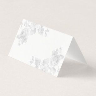 Vintage roses blank place card