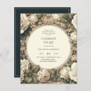 Vintage Roses Celebration of Life Memorial Poem