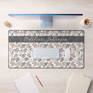 Vintage Roses Elegant Pattern Desk Mat