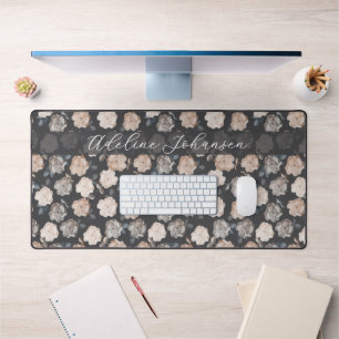 Vintage Roses Elegant Personalized Computer Desk Mat