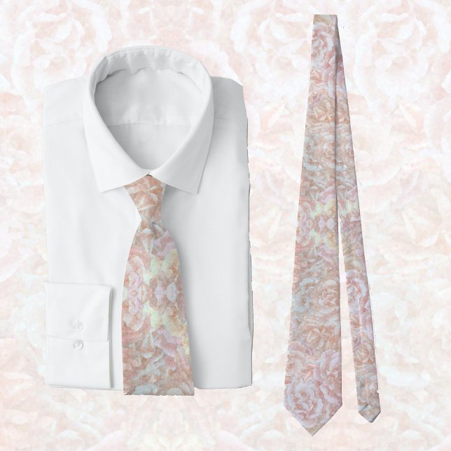 Vintage roses in cream - floral pattern tie (Creator Uploaded)