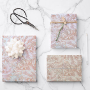 Vintage roses in cream - floral pattern   wrapping paper sheet