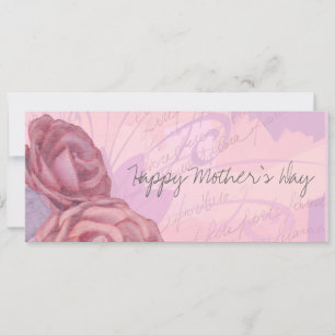 Vintage roses, invitation