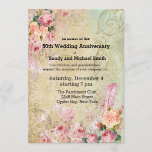 Vintage Roses Invitation