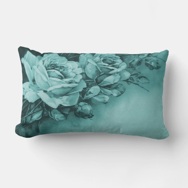 Vintage Roses Lumbar Pillow (Front)